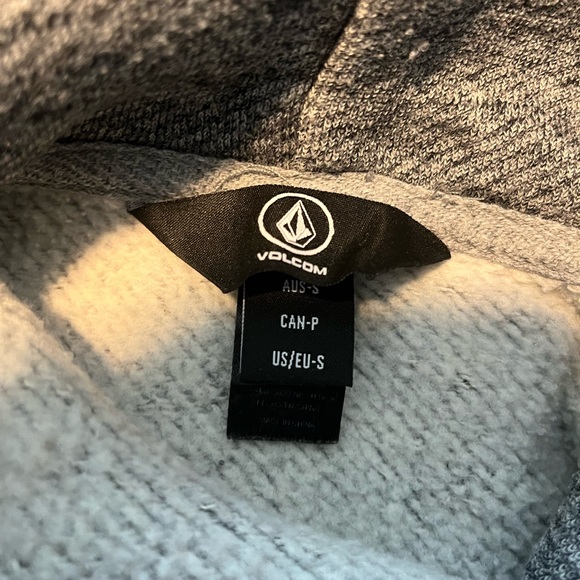 Small gently used grey Volcom hoodie - Picture 3 of 3